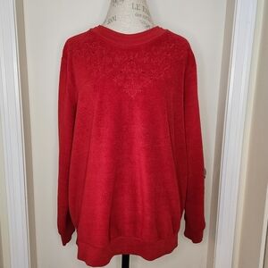 90s Red Sweatshirt Tradition